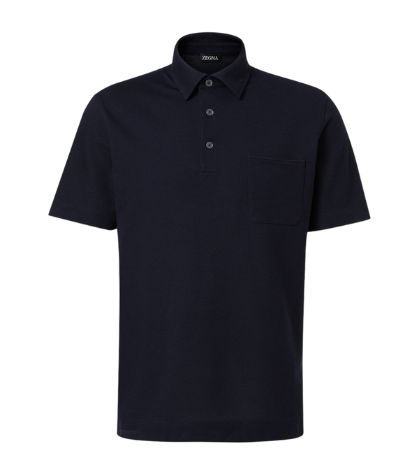 Zegna Logo cotton polo shirt