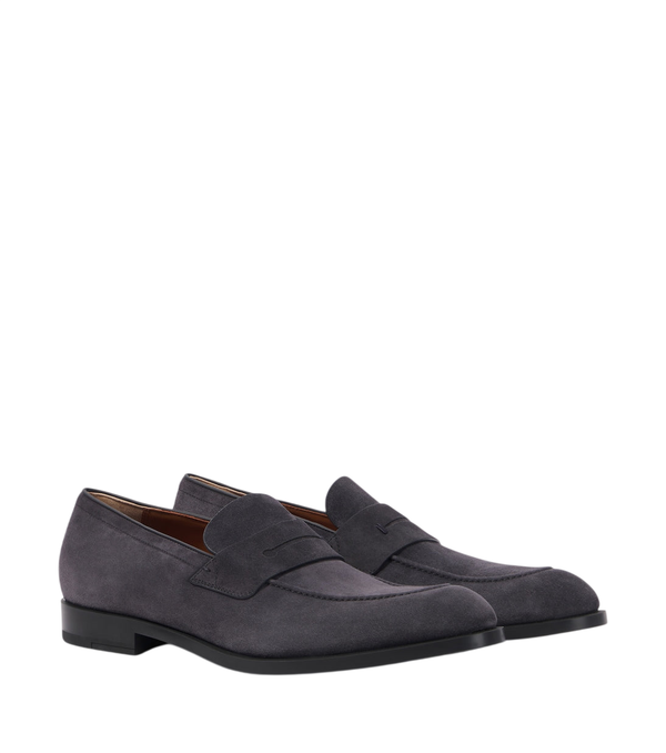 Zegna New Classic suede penny loafers