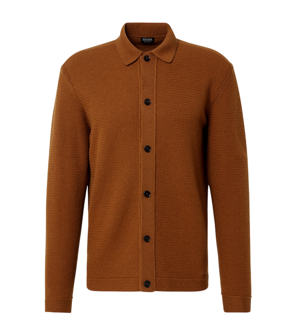Zegna Ribbed-knit cashmere cardigan
