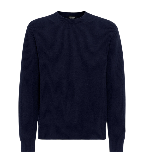 Zegna Ribbed-knit cashmere sweater