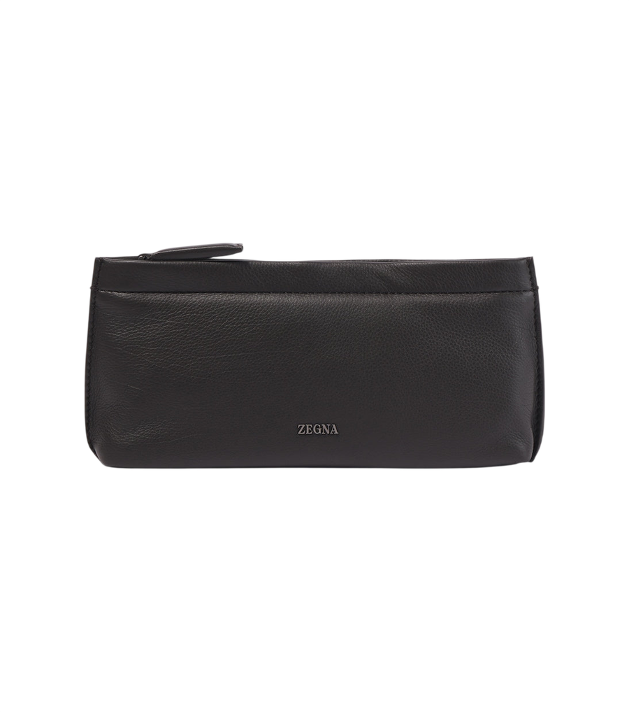 Zegna Secondskin leather toiletry bag