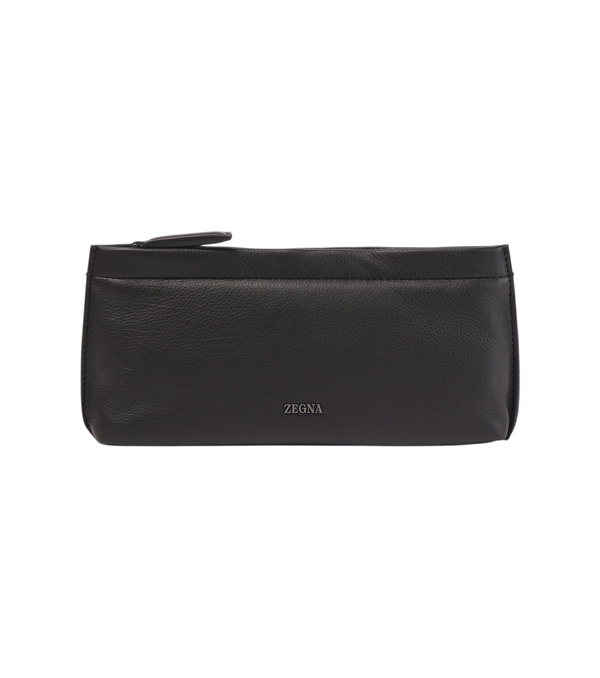 Zegna Borsa da toilette in pelle Secondskin