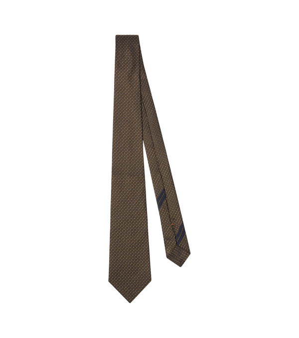 Zegna Gravata de jacquard de seda