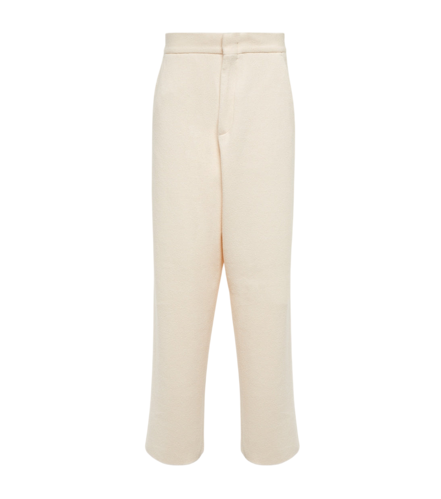 Zegna Straight cotton bouclé pants