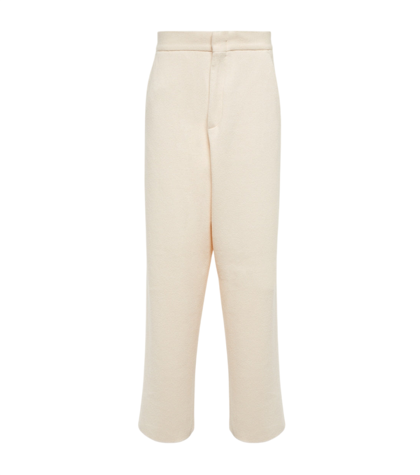 Zegna Straight cotton bouclé pants