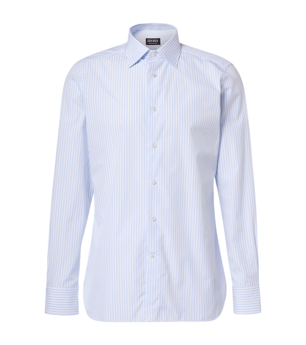 Zegna Striped cotton Oxford shirt