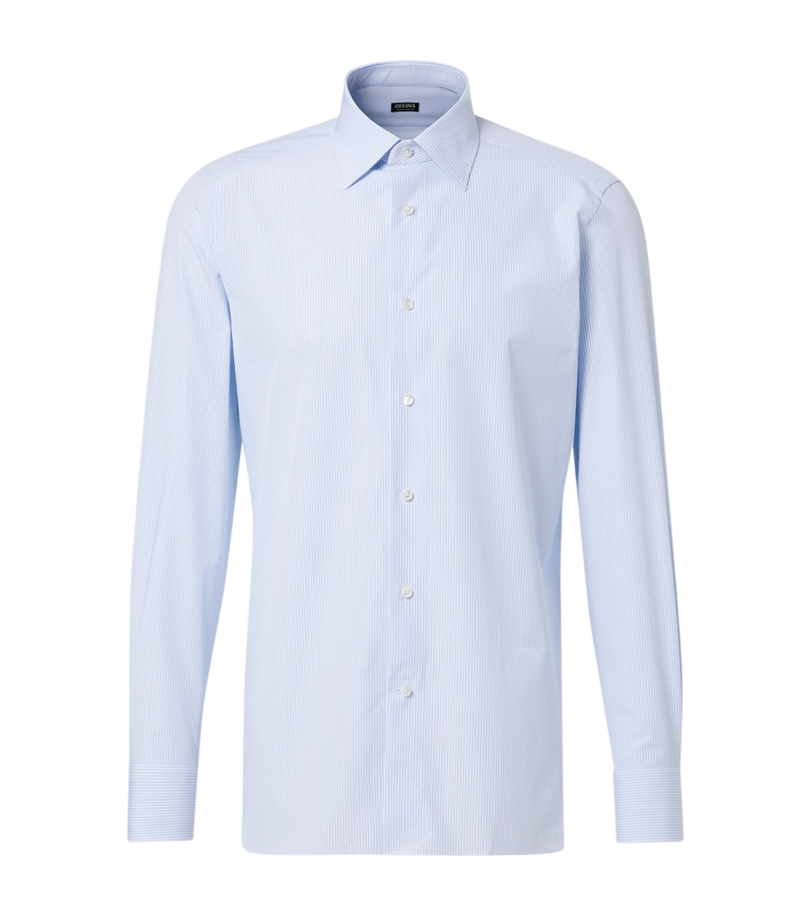 Zegna Striped cotton shirt