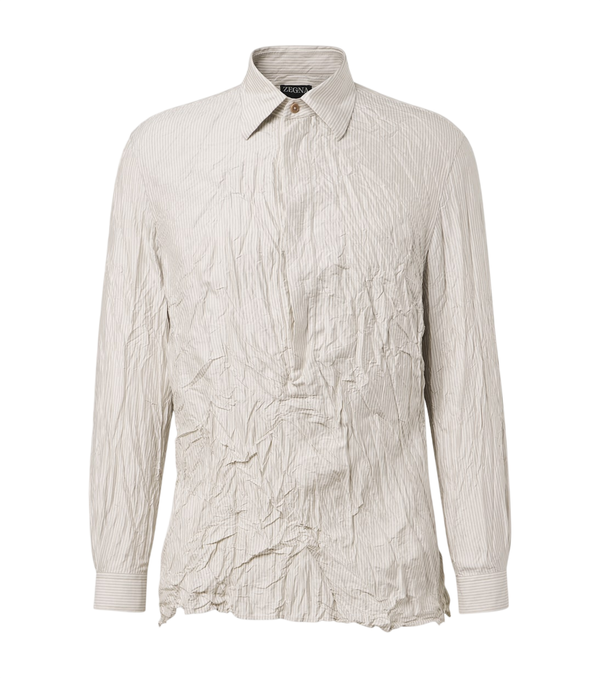 Zegna Striped silk shirt
