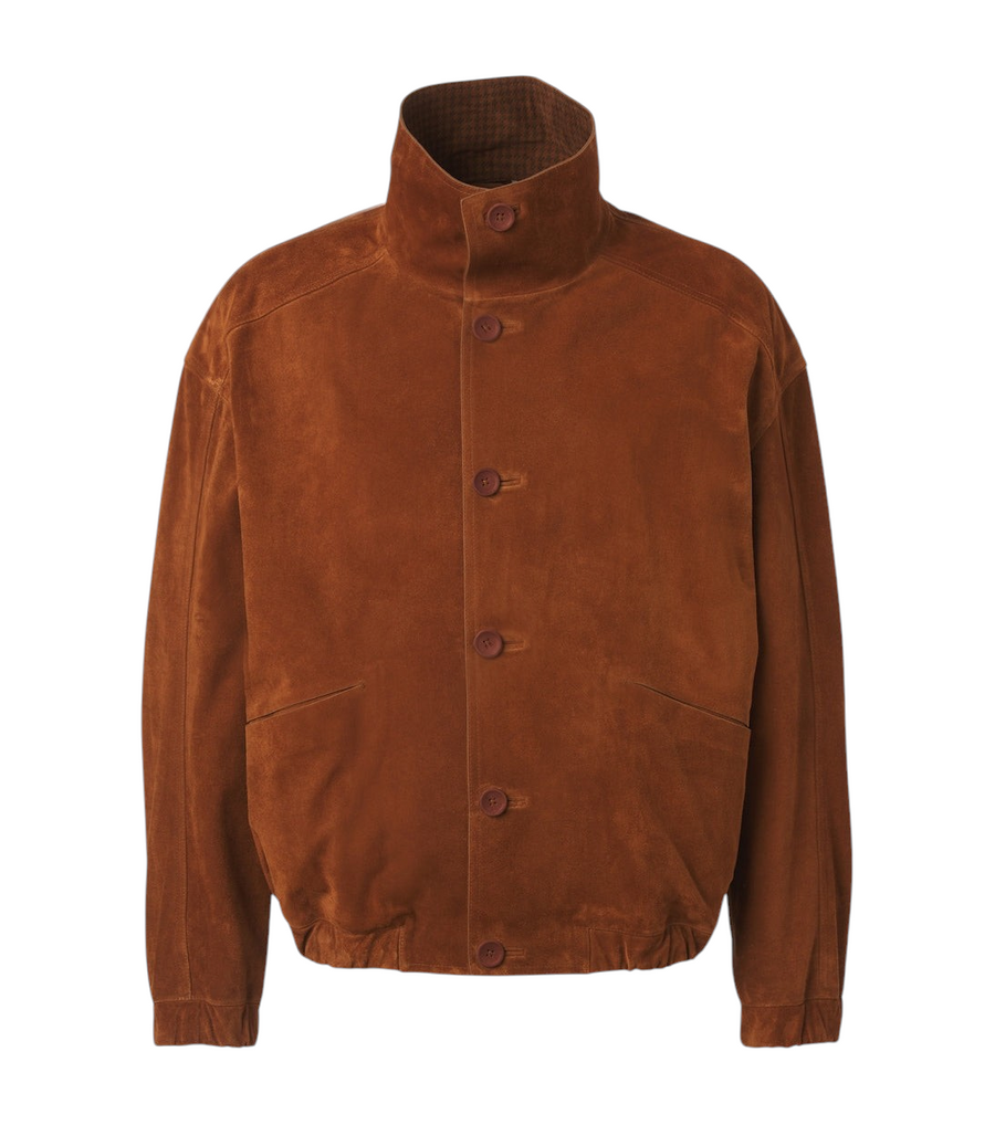 Zegna Suede bomber jacket
