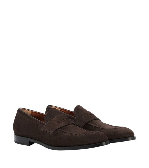 Zegna Suede penny loafers