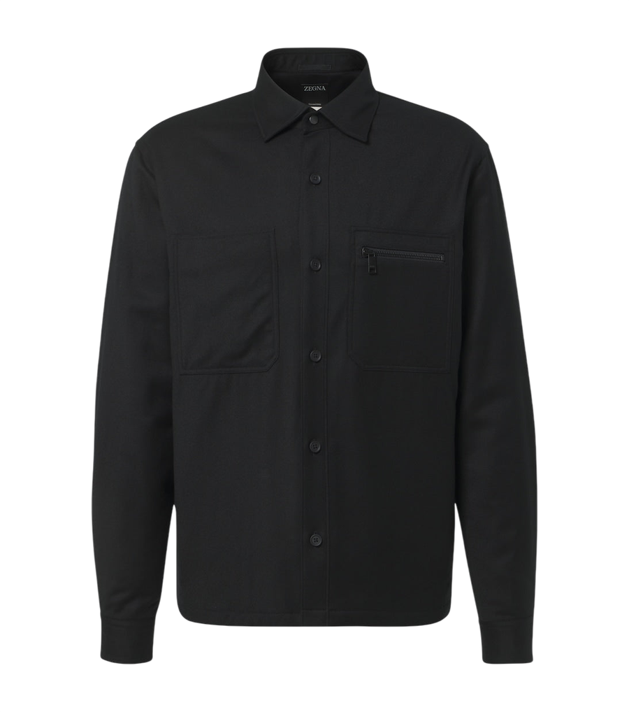 Zegna Technical wool overshirt