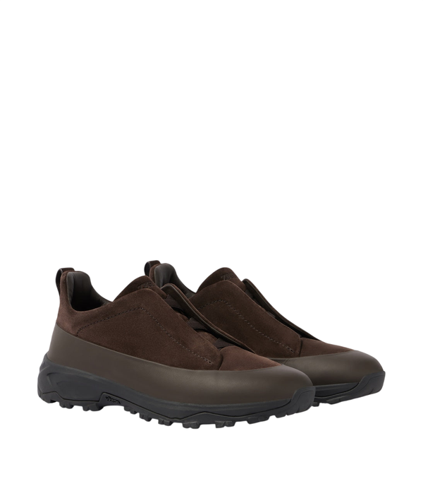 Zegna Triple Stitch Monte suede sneakers