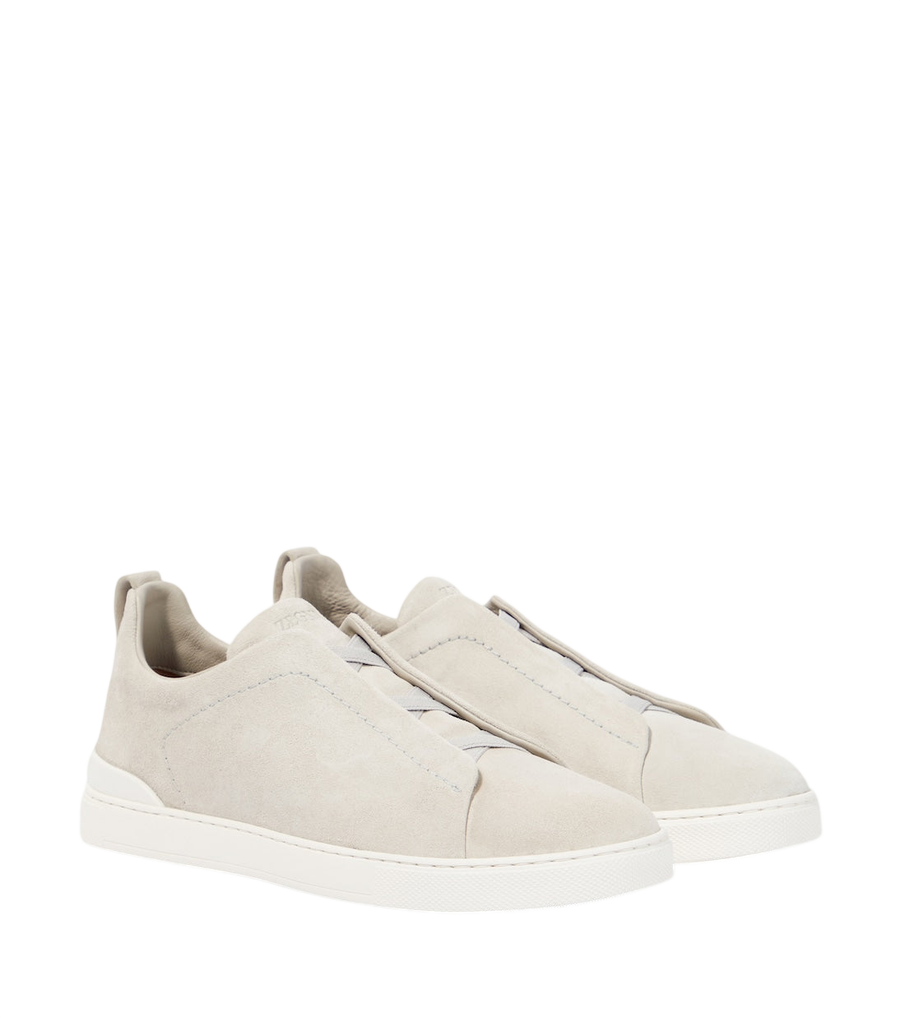Zegna Triple Stitch suede sneakers
