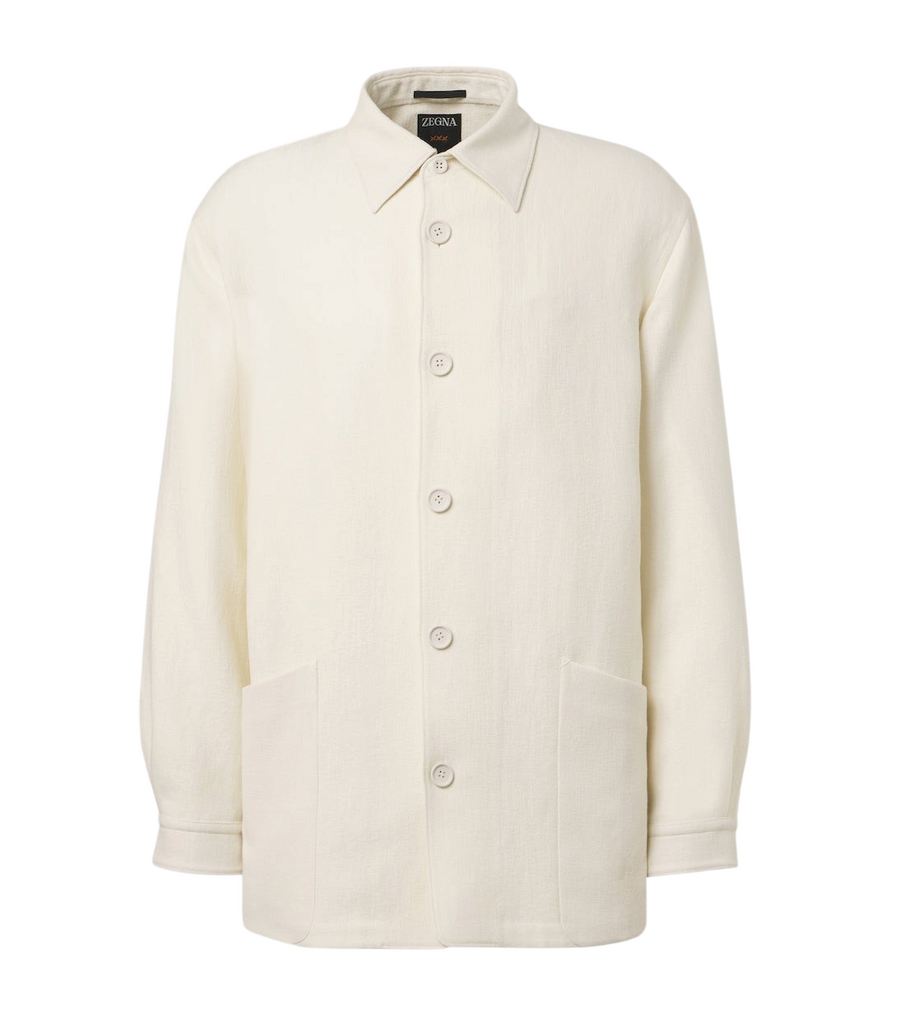 Zegna Wool and linen overshirt