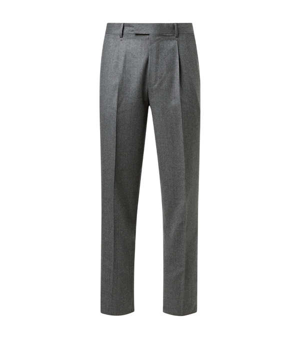 Zegna Wool flannel straight pants
