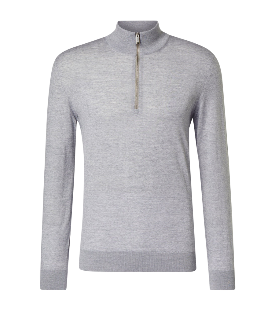 Zegna Wool half-zip sweater