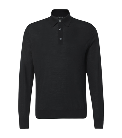 Zegna Wool polo shirt [white-bg-v2:b59cf33f-18a2-4da8-8d74-a9b79d8346b4]