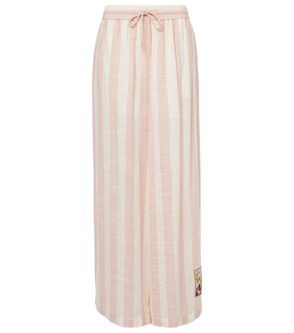 Zimmermann Acacia striped wide-leg pants