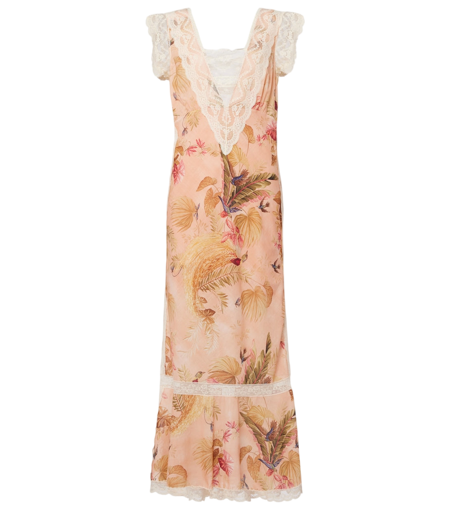 Zimmermann Ascension floral cotton midi dress