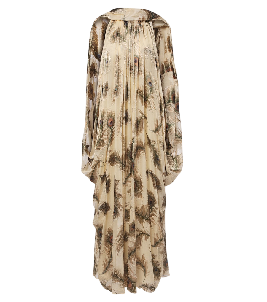 Robe longue dos nu en soie imprimée Ascent Burnout de Zimmermann