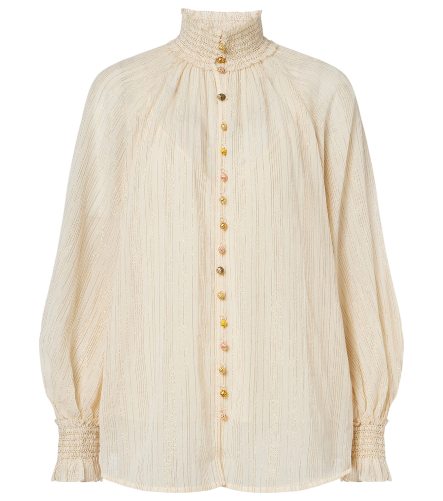 Blouse Zimmermann Aster en mélange de coton et soie