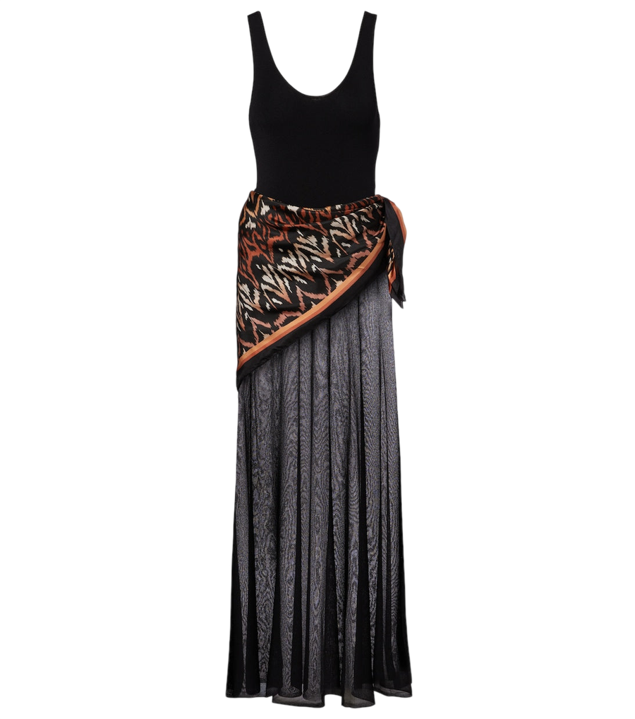 Robe longue à détail foulard Aster Zimmermann