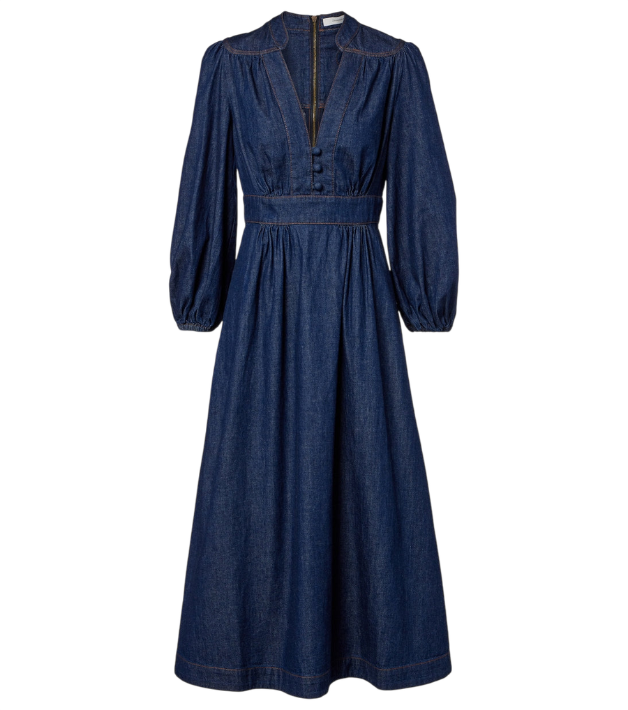 Zimmermann Awaken denim midi dress