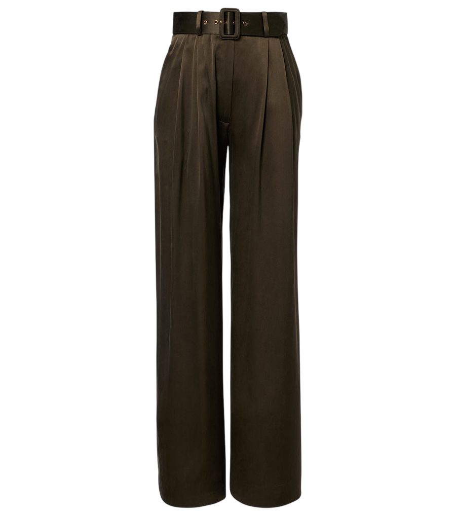 Zimmermann Belted silk wide-leg pants