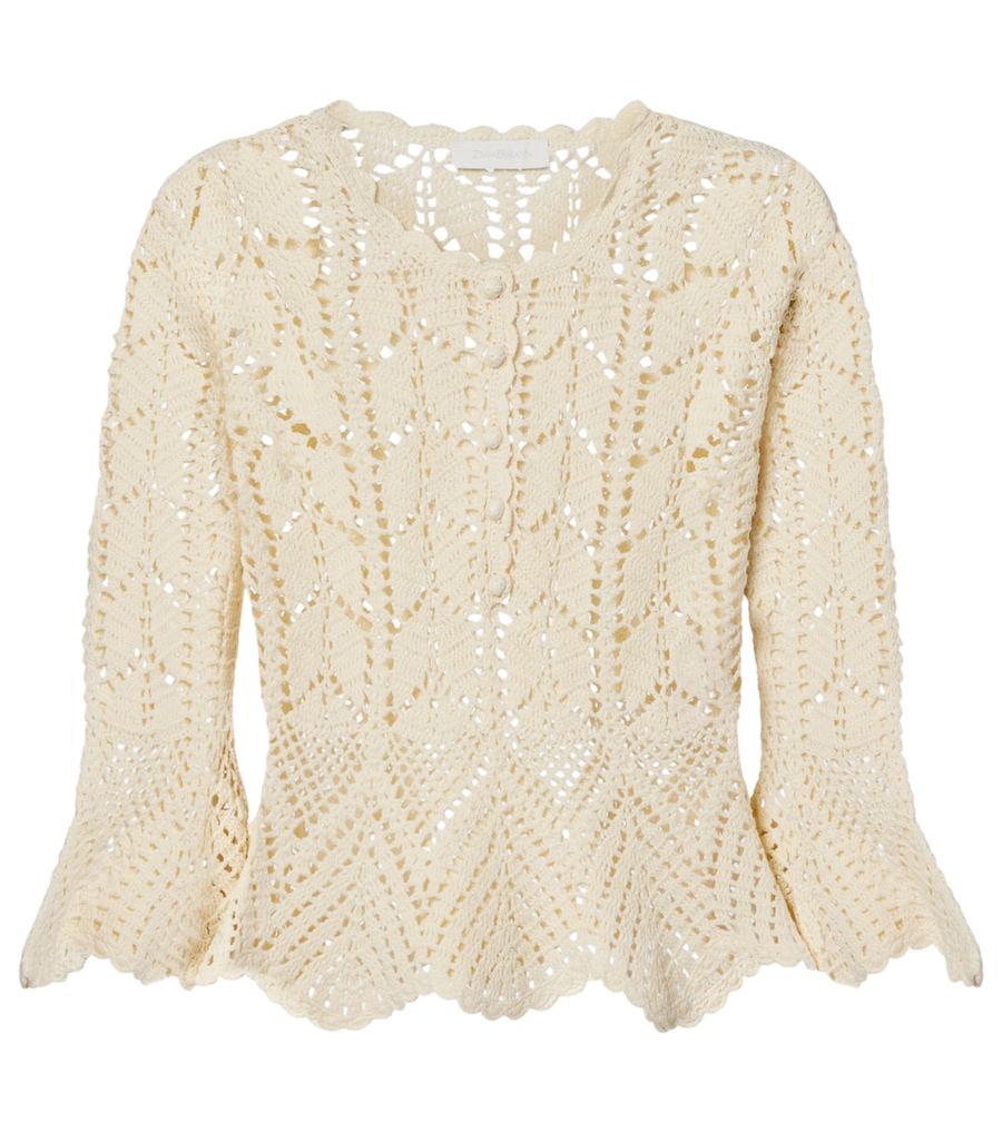 Zimmermann Crochet cotton top