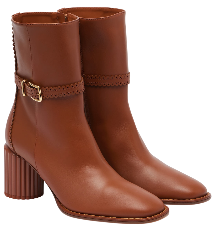 Zimmermann Eddie 70 leather ankle boots