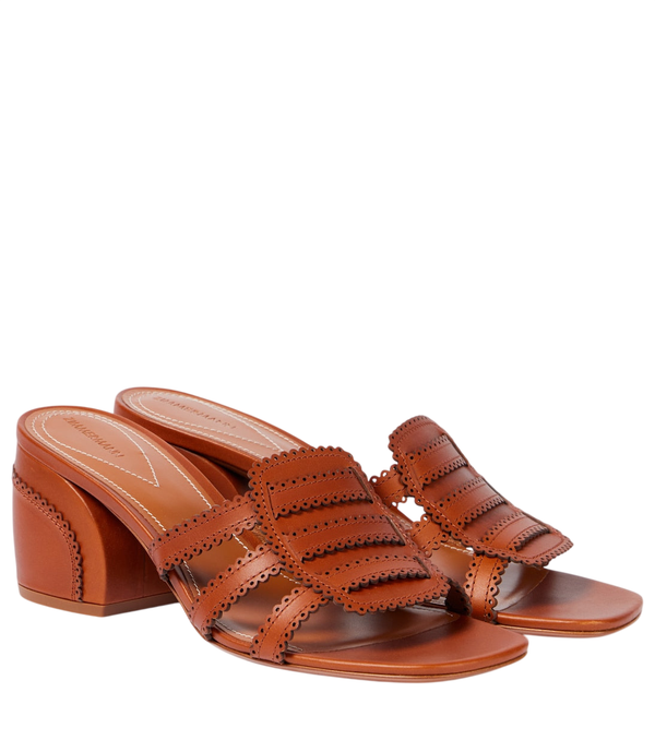 Zimmermann Goldie 65 leather mules