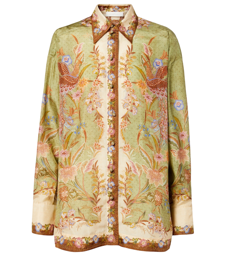 Camisa de seda estampada Indra de Zimmermann
