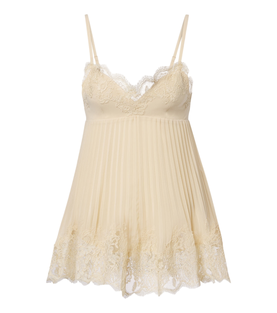 Camisola de chifón con ribete de encaje de Zimmermann
