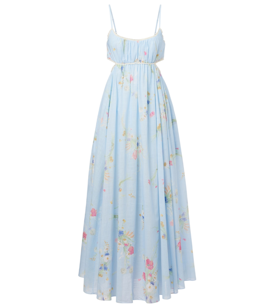 Zimmermann Lucky Picnic floral cotton maxi dress