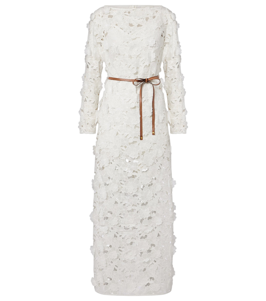 Vestido largo de algodón con estampado floral Patience de Zimmermann