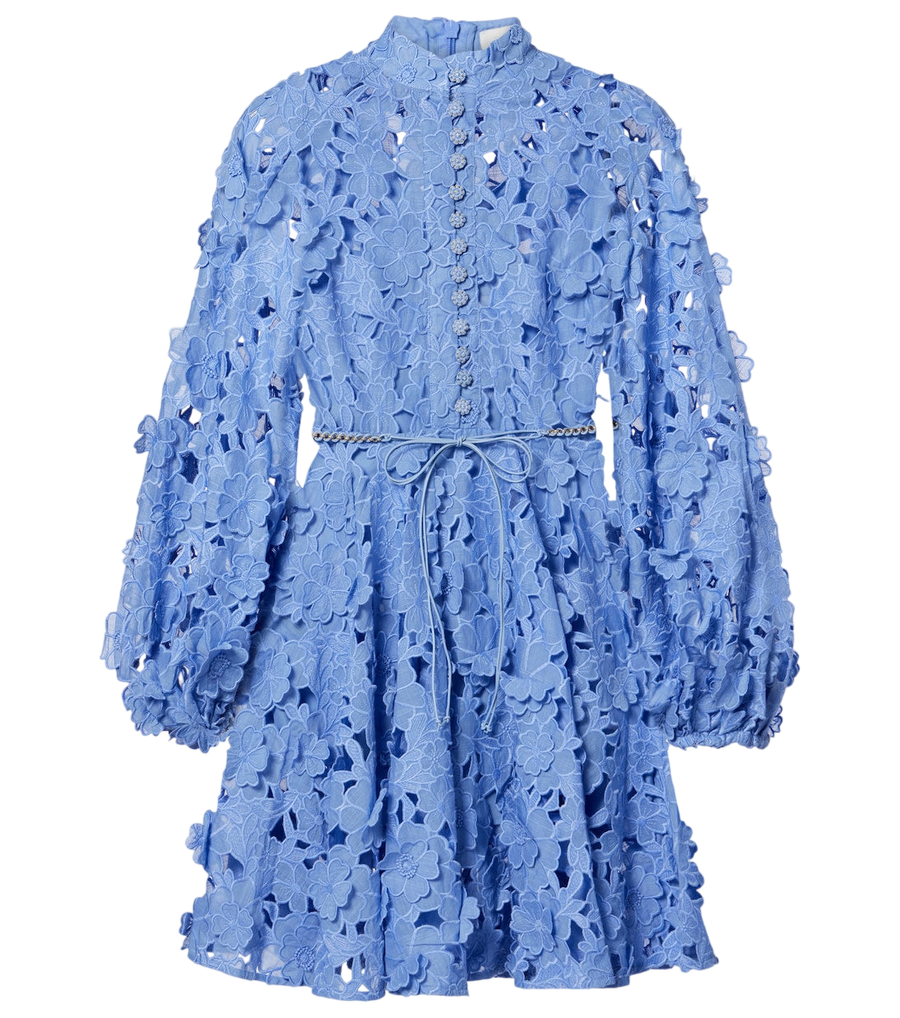 Mini-robe en coton à motif floral Patience de Zimmermann