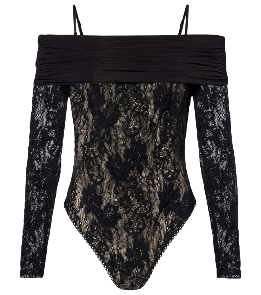 Body de encaje con hombros descubiertos Rebellion de Zimmermann