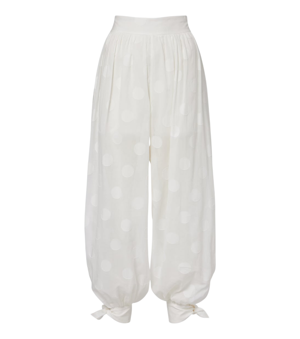 Pantalones globo de algodón con lunares Solstice de Zimmermann