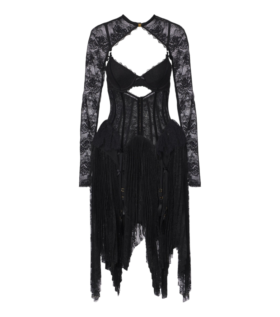 Robe bustier Zimmermann Valiant en dentelle à découpes