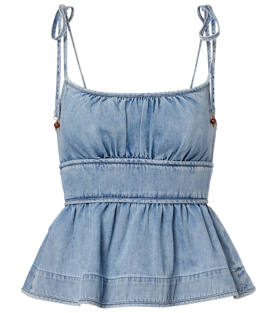 Top de mezclilla Zimmermann Wanderlust
