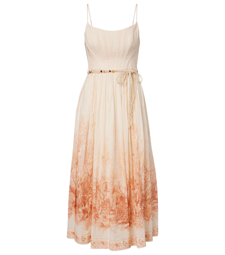 Zimmermann Wanderlust printed cotton midi dress