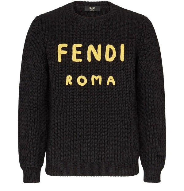 FENDI Jersey de lana negro