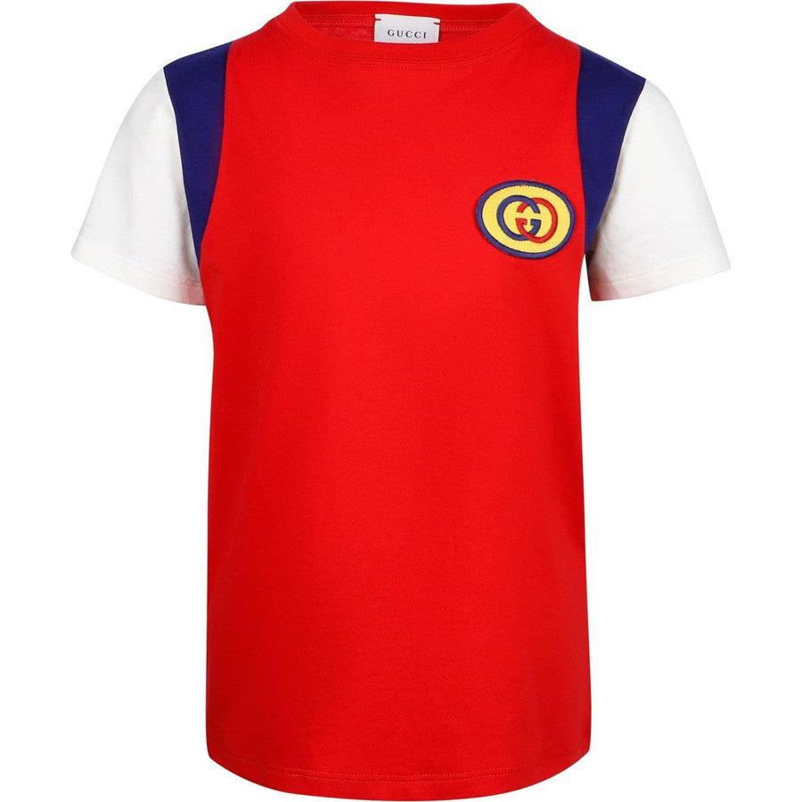 Haut à patch tricolore GG GUCCI pour garçon et fille