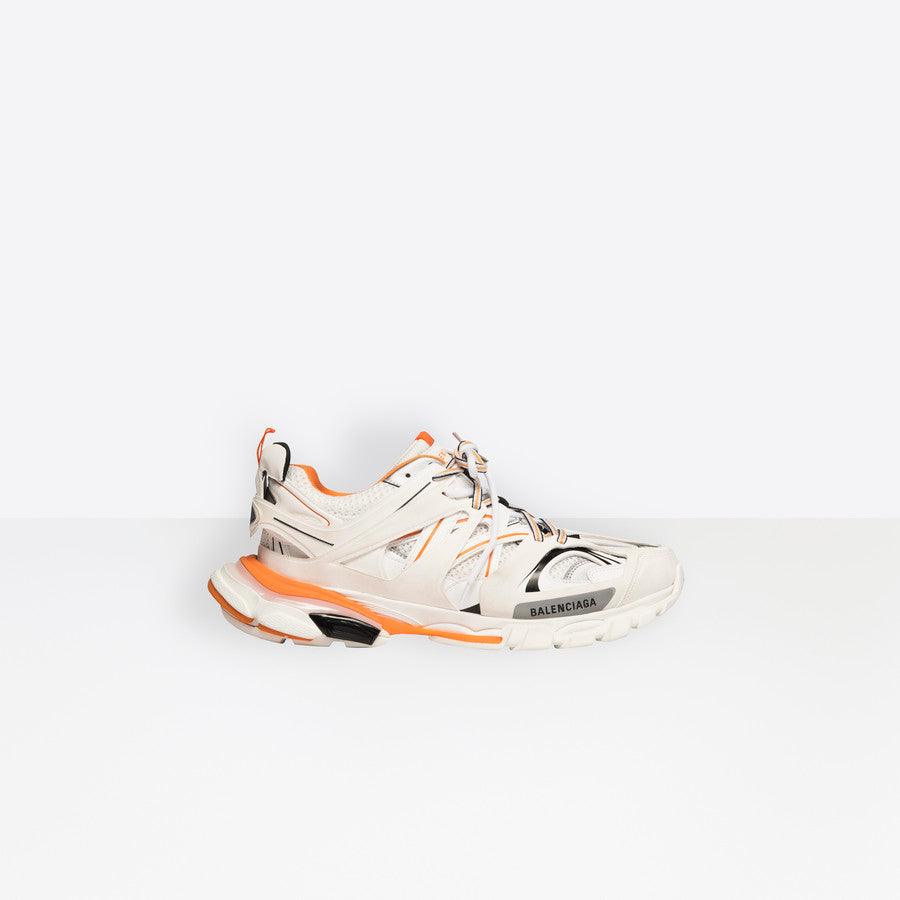 Men Balenciaga Track Sneaker in White/Orange