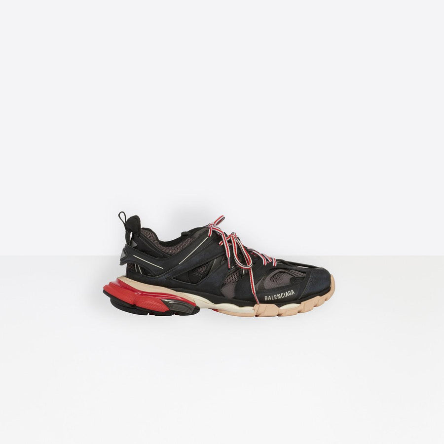 Baskets Balenciaga Track pour homme en noir/gris maille/nylon 