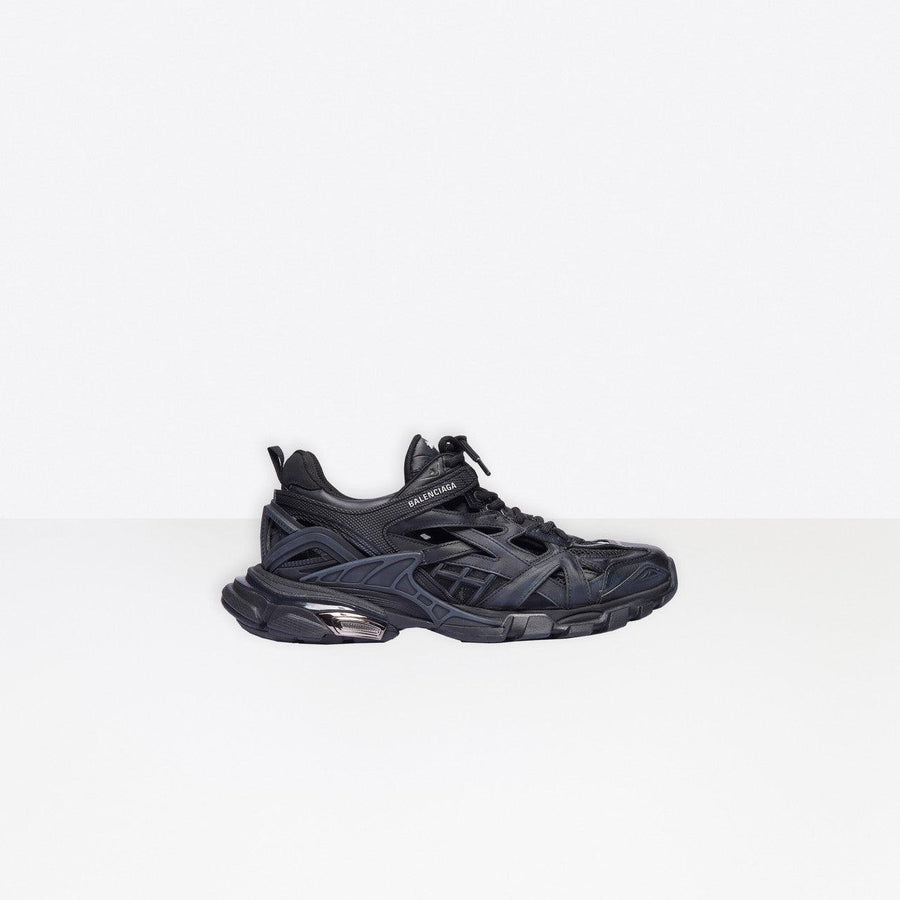 Men Balenciaga Track.2 Sneaker in Black Neoprene