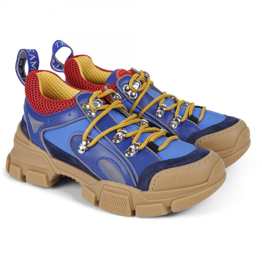 Boy & Girl GUCCI Flashtrek Sneakers in Blue
