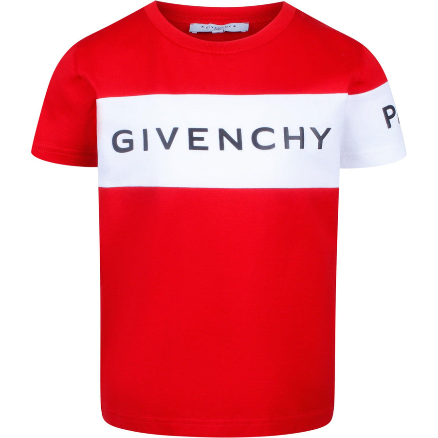 T-shirt à logo GIVENCHY pour Garçon en rouge