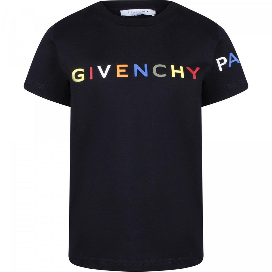 T-shirt GIVENCHY Classic Logo pour Garçon en Noir