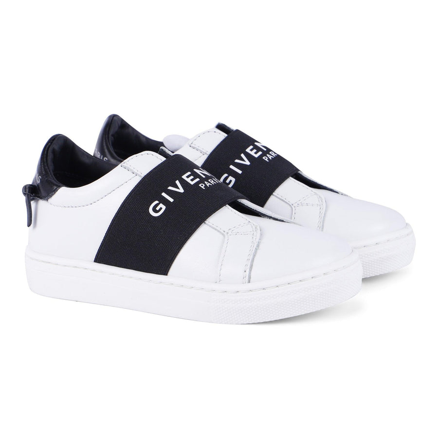 Boy & Girl  GIVENCHY Logo Slip-On Sneakers in White